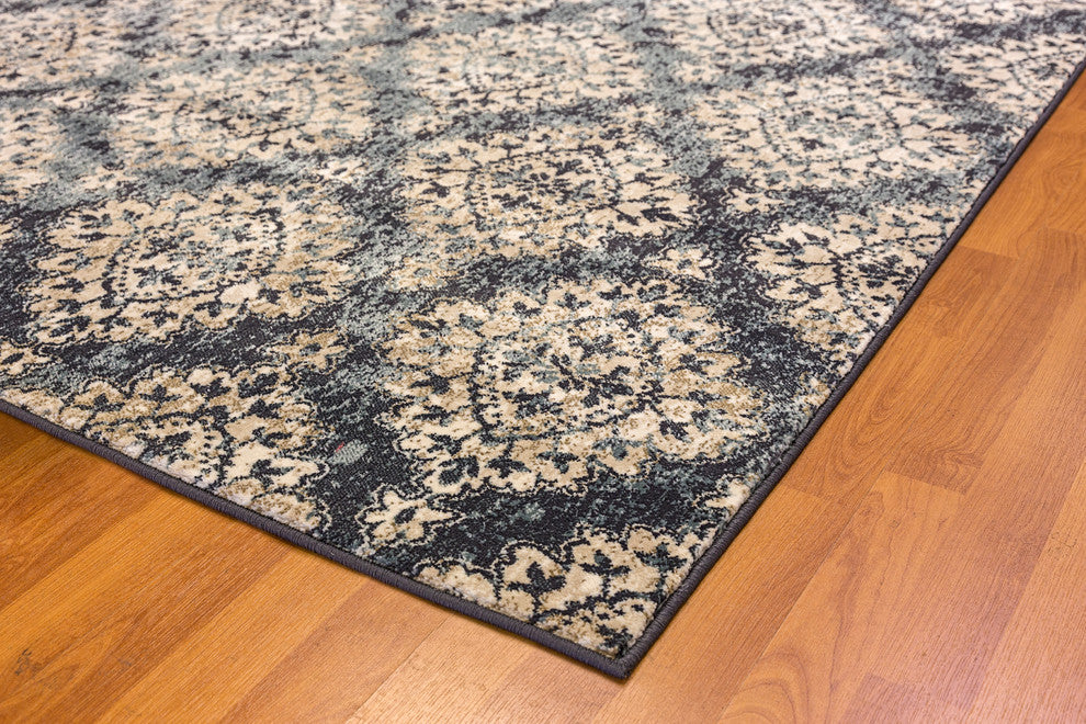 Melody Blue Rug, 5'3"x7'7"