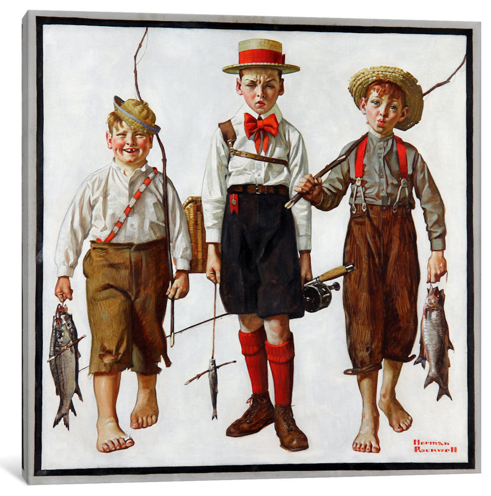"The Catch" Wrapped Canvas Art Print, 18x18x1.5
