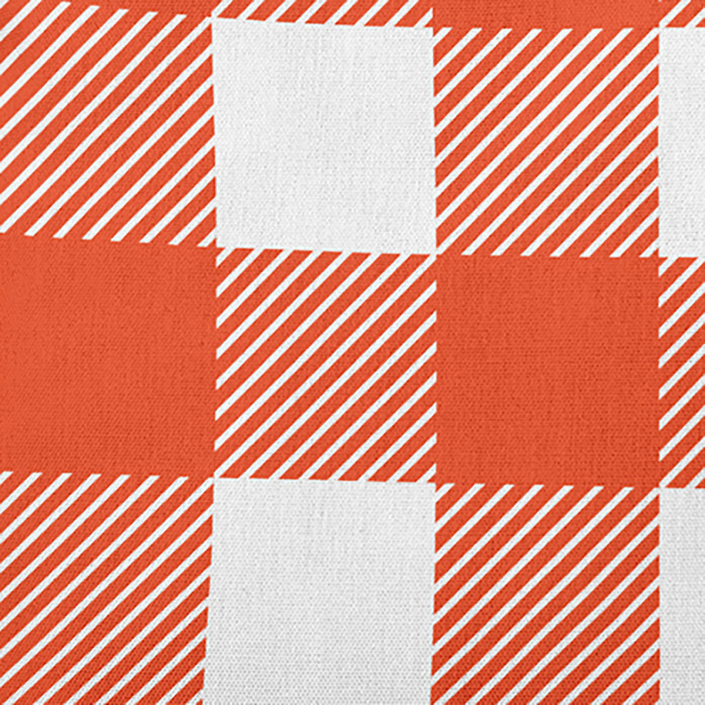 Buffalo Plaid Accent Pillow, Harvest Orange, 16"x16"