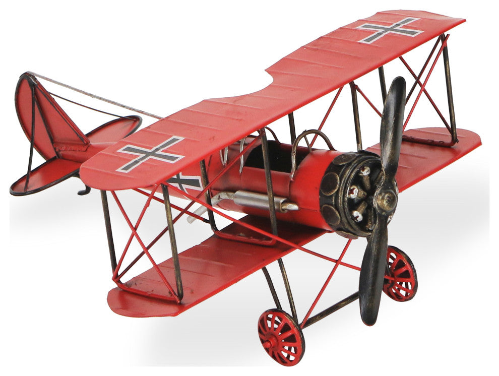 Mini World War 1 Plane, Red