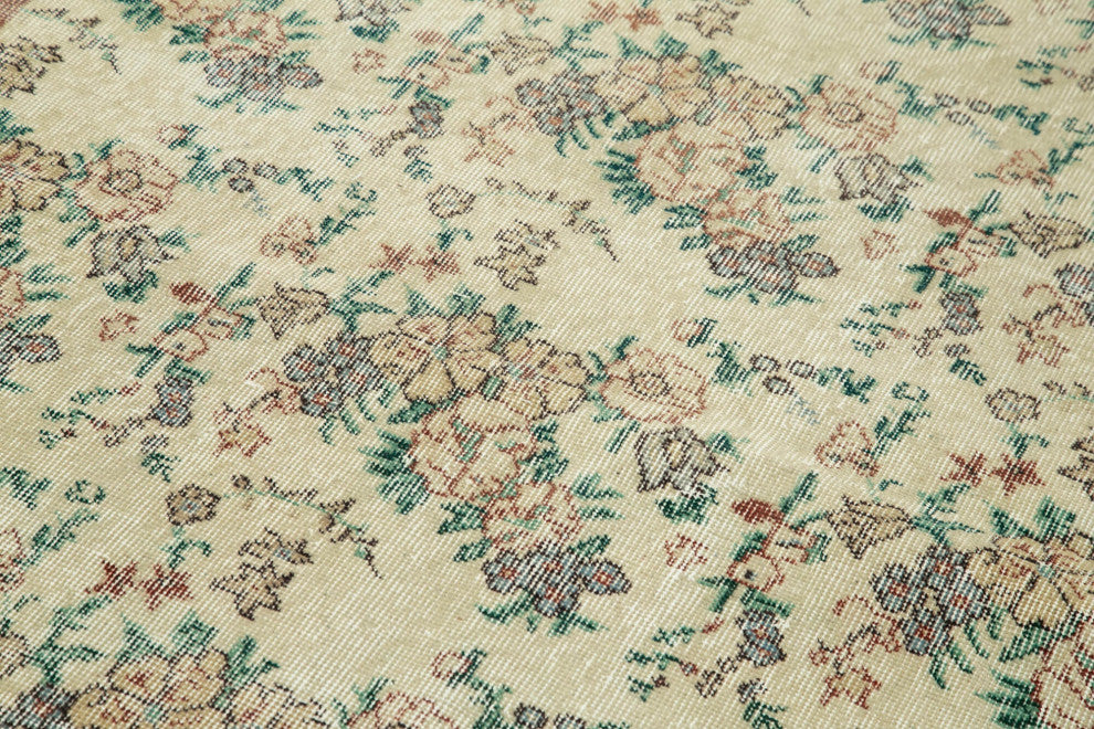 Rug N Carpet - Hand-knotted Turkish 4' 5" x 7' 9" Over-dyed Small Area Rug