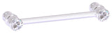 Carolina Crystal 4" Cabinet Pull, Satin Chrome
