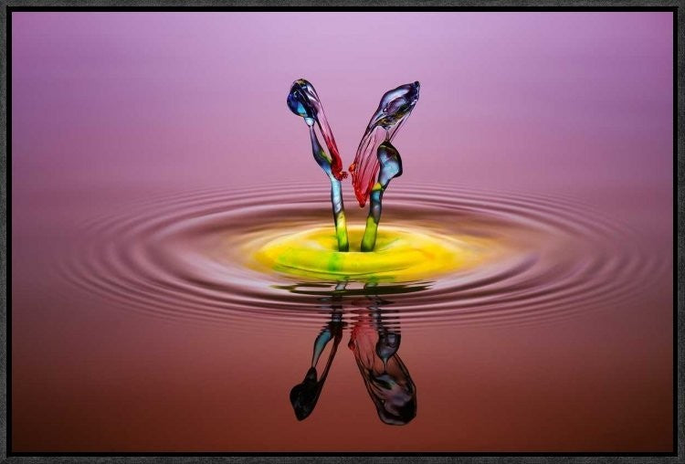 "You And Me" Framed Canvas Giclee by Muhammad Berkati, 23x16"