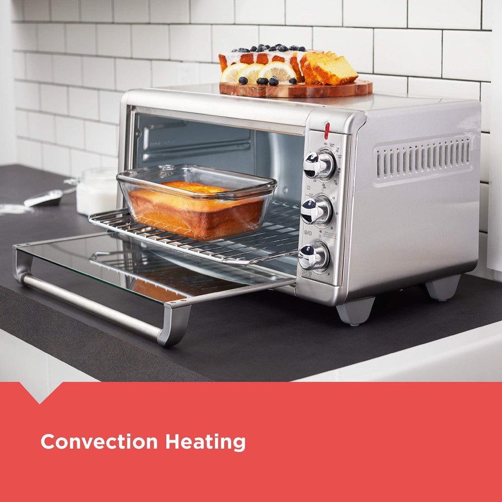TO3265XSSD Extra Wide Crisp "˜N Bake Air Fry Toaster Oven, Silver, Silver