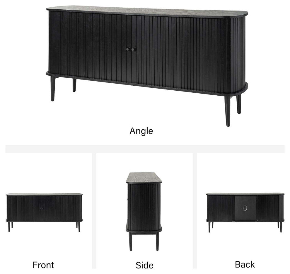 63"W Sideboard, Black