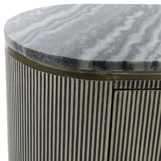 Safavieh Couture Everlyse Marble Top Sideboard, Silver