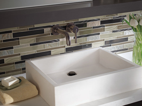 Delta Trinsic Single Handle Wall Mount Bathroom Faucet Trim, Venetian Bronze