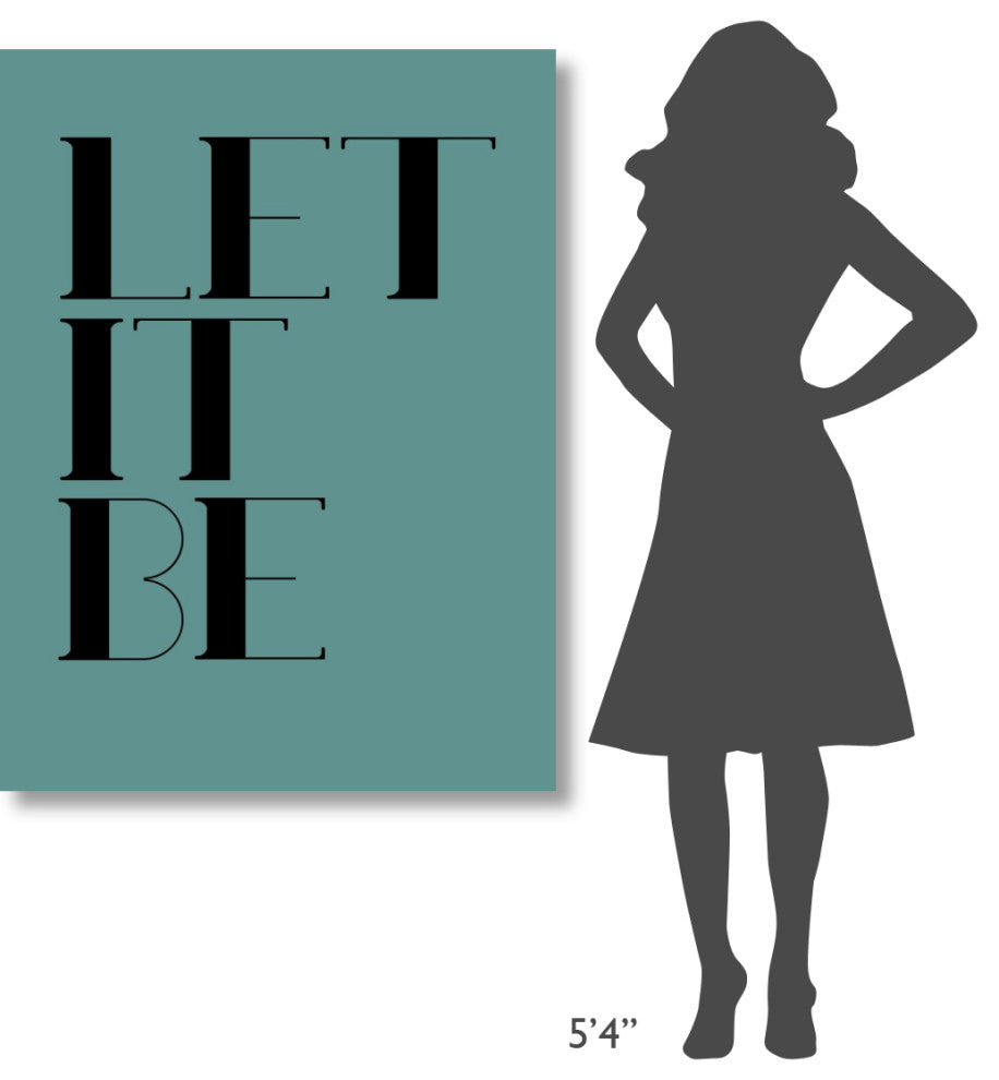 "Let It Be Poster  Blue" Fine Art Print
