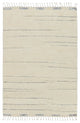 Jaipur Living Furrow Hand-Knotted Striped Cream/ Gray Area Rug 9'X12'