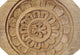 Consigned Vintage Wood Medallion on Stand 13