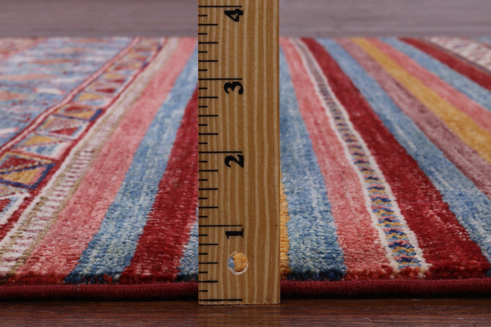 Super Kazak Khorjin Handmade Wool Rug 3' 11" X 6' 0" - Q12674