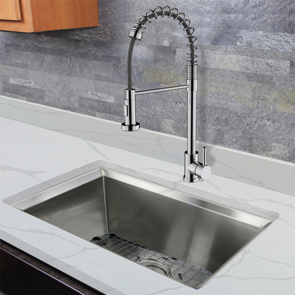 Transolid Cuisine Pro Pull-Out Kitchen Faucet, Polished Chrome
