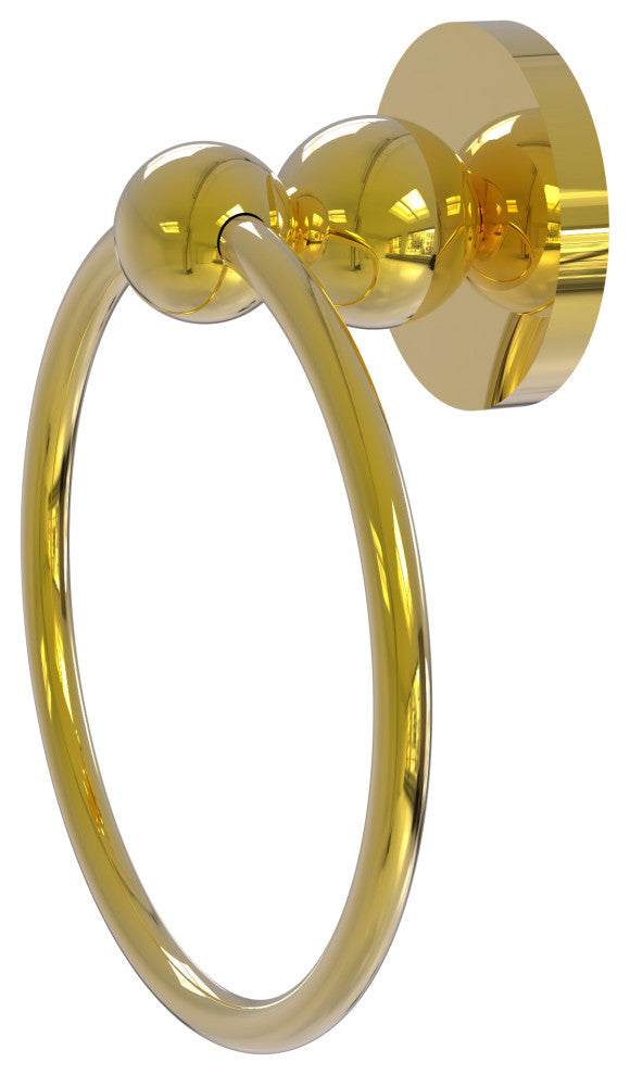 Bolero Towel Ring, Polished Brass