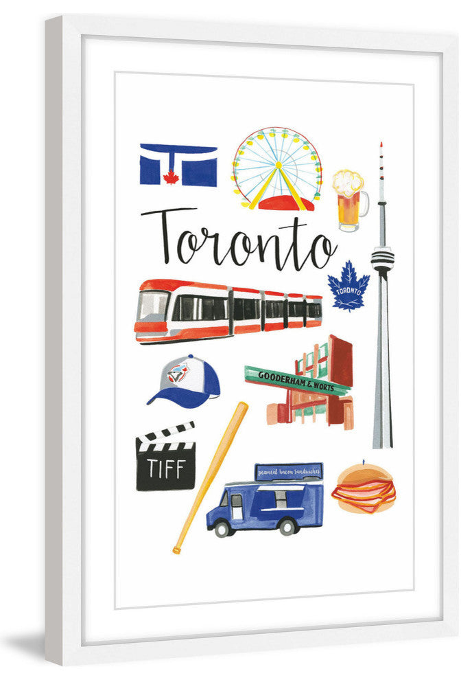 "Travel Toronto" Framed Print by Molly Rosner