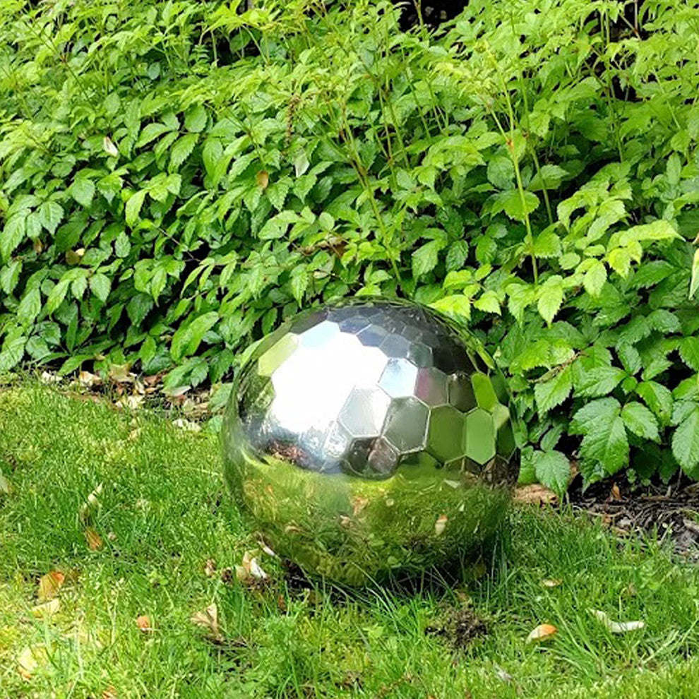 Faceted Gazing Ball, 7.75 Inches