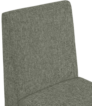 Benson Upholstered Dining Chair, Green, Linen Texured Fabric