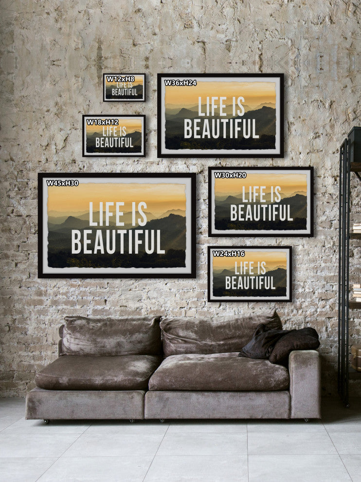 "Life Is Beautiful II" Framed Painting Print, 30x20