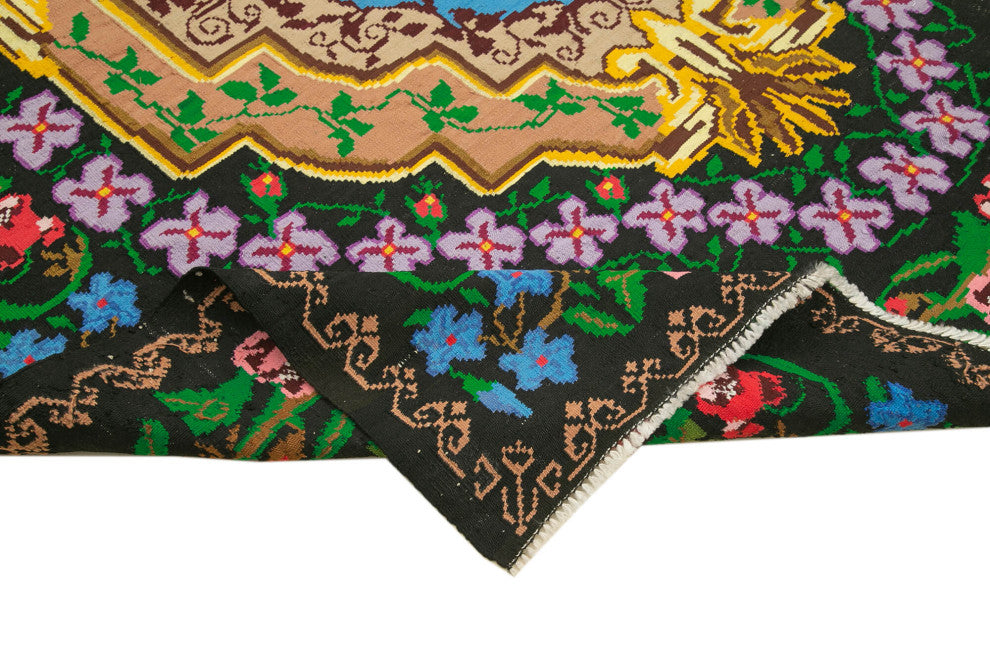 Rug N Carpet - Handmade Bessarabian 7' 7'' x 10' 4'' Unique Flatweave Kilim Rug