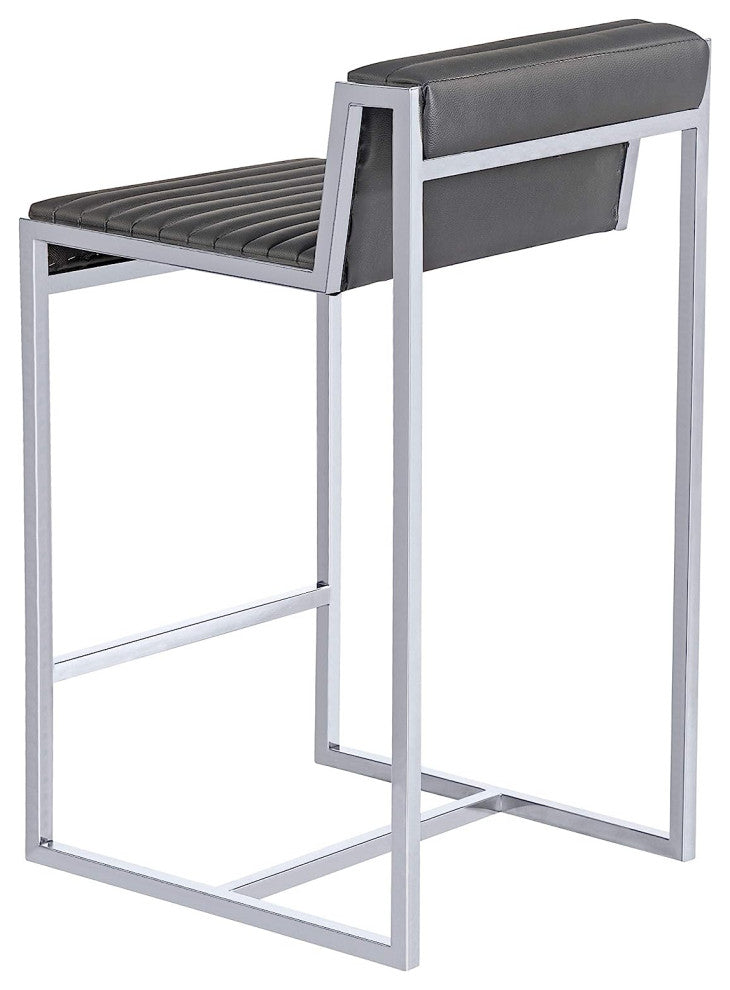 Ripple Counter Stool (Set of 2), Black
