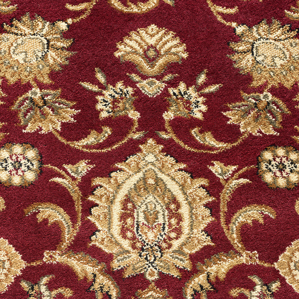 Gabrielle Traditional Oriental Red Rectangle Area Rug, 9' x 12'