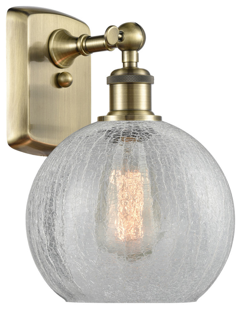 Innovations Lighting 516-1W-AB-G125-8-LED Athens 1 Light 8" Sconce