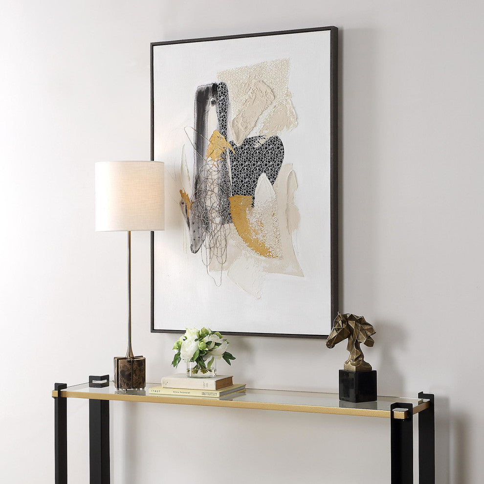 Uttermost 32372 Scatter 48" x 33" Framed Abstract Painting - Multicolored