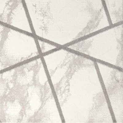 Patras Modern Geometric Marbled Ivory/Gray 2'x8' Runner Rug