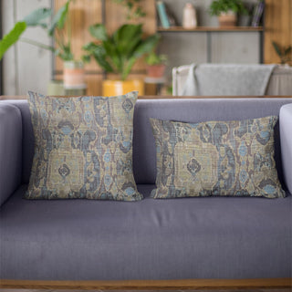 Bear Valley Green Luxury Throw Pillow, 22"x22"