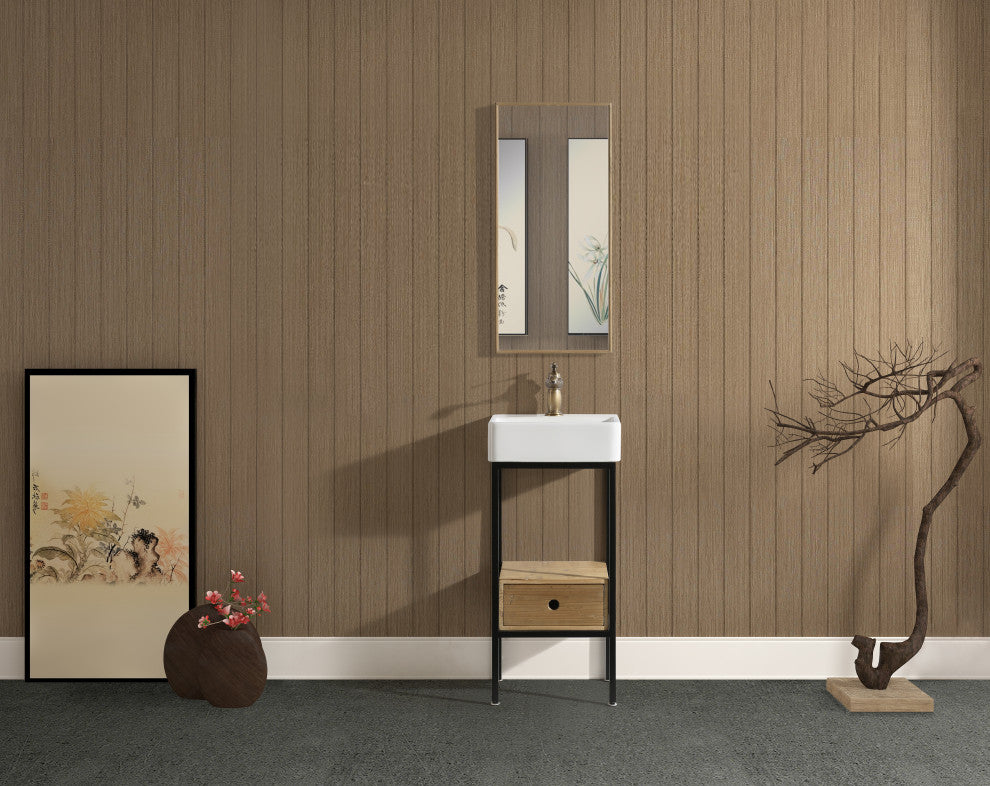 Cassidy Traditional Natural 16" Single Sink Vanity