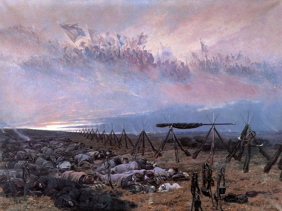 Jean Edouard Detaille The Dream Premium Canvas Print