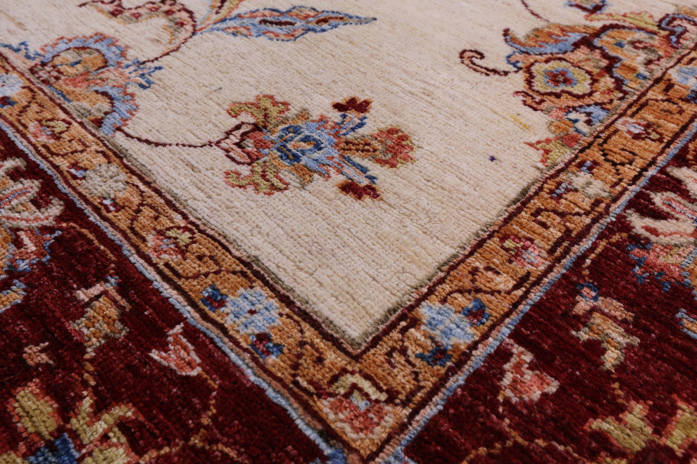 5' 0" X 6' 7" Persian Tabriz Hand Knotted Wool Rug Q11331