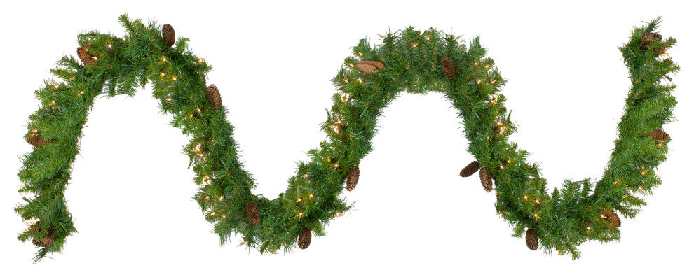 Pre-Lit Dakota Red Pine Garland, 9'x14"