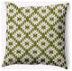18" x 18" Geo Craze Indoor/Outdoor Polyester Throw Pillow, Olive