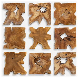 Uttermost Talia Wood Wall Decor Set of 9