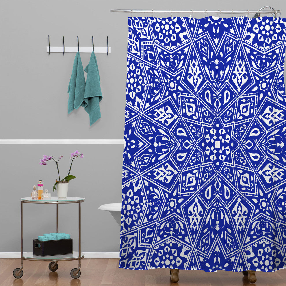 Deny Designs Aimee St Hill Amirah Blue Shower Curtain