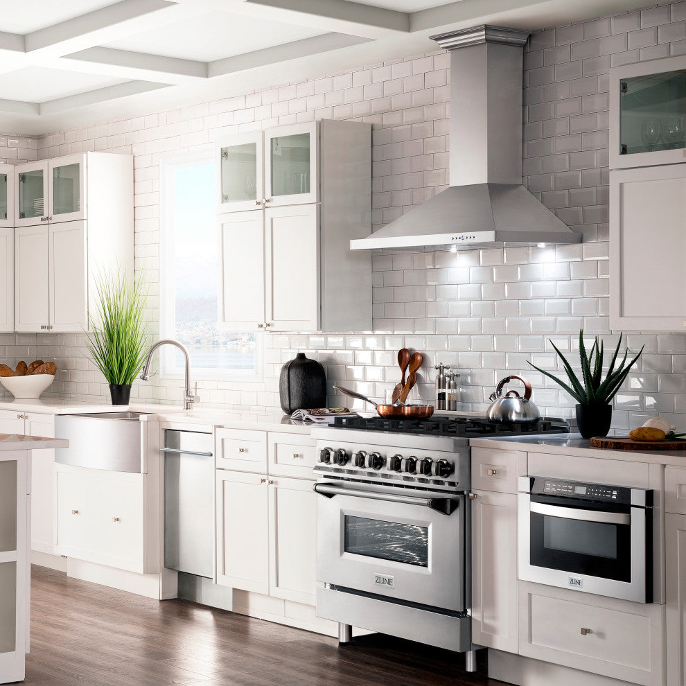 ZLINE Freestanding Range, Stainless Steel, Dual Fuel, RA36