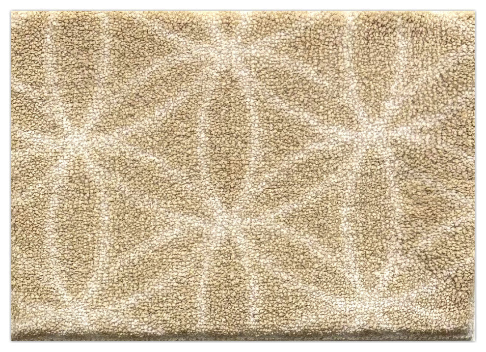 EYELET Soft Tactesse Nylon Area Rug with Anti-Stain Protection, Buttercup, 6'x12'