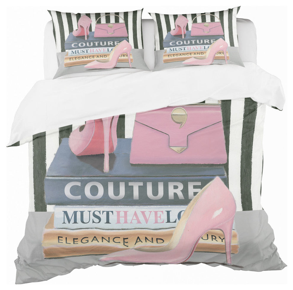 Glam Fashion High Heels Vii Glam Duvet Cover Set, Twin