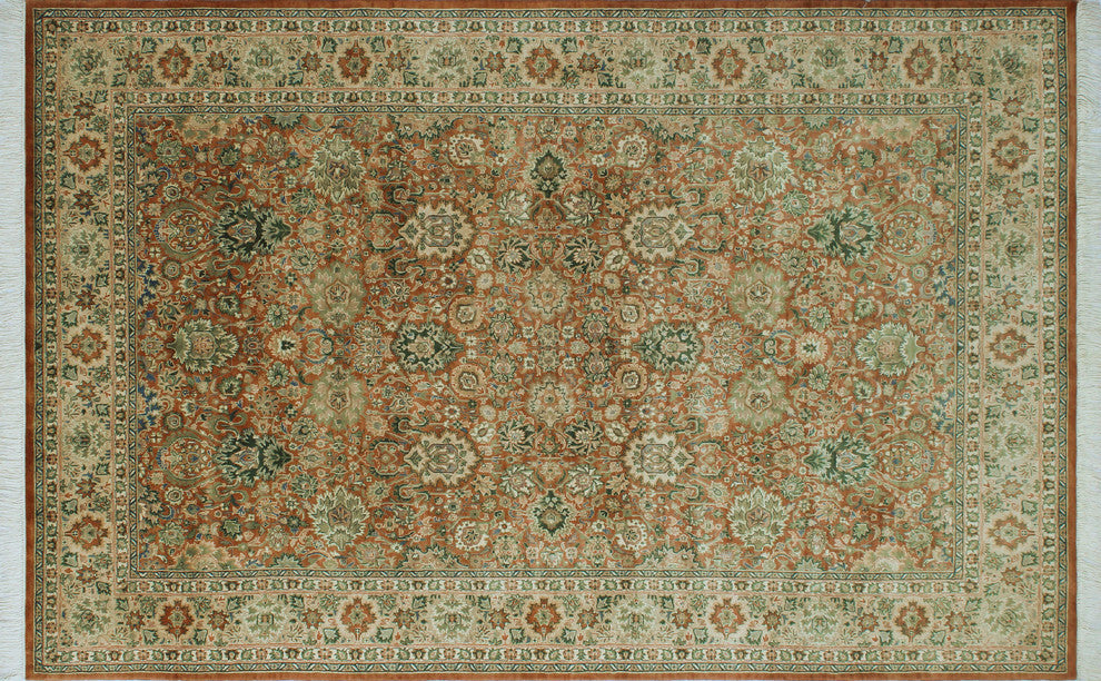 Pak-Persian Lahore Rust Rug, 6'1x9'1