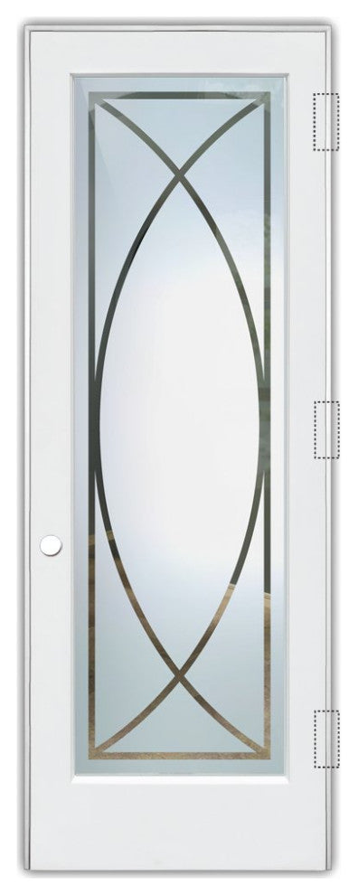 Interior Prehung Door or Interior Slab Door - Arcs - Primed - 30" x 96" -...