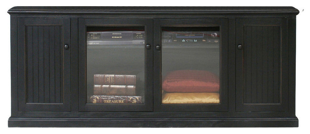 Eagle Furniture, Coastal Entertainment Console, Interesting Aqua, Without Hutch