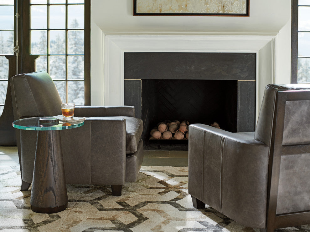 Apex Glass Top Accent Table