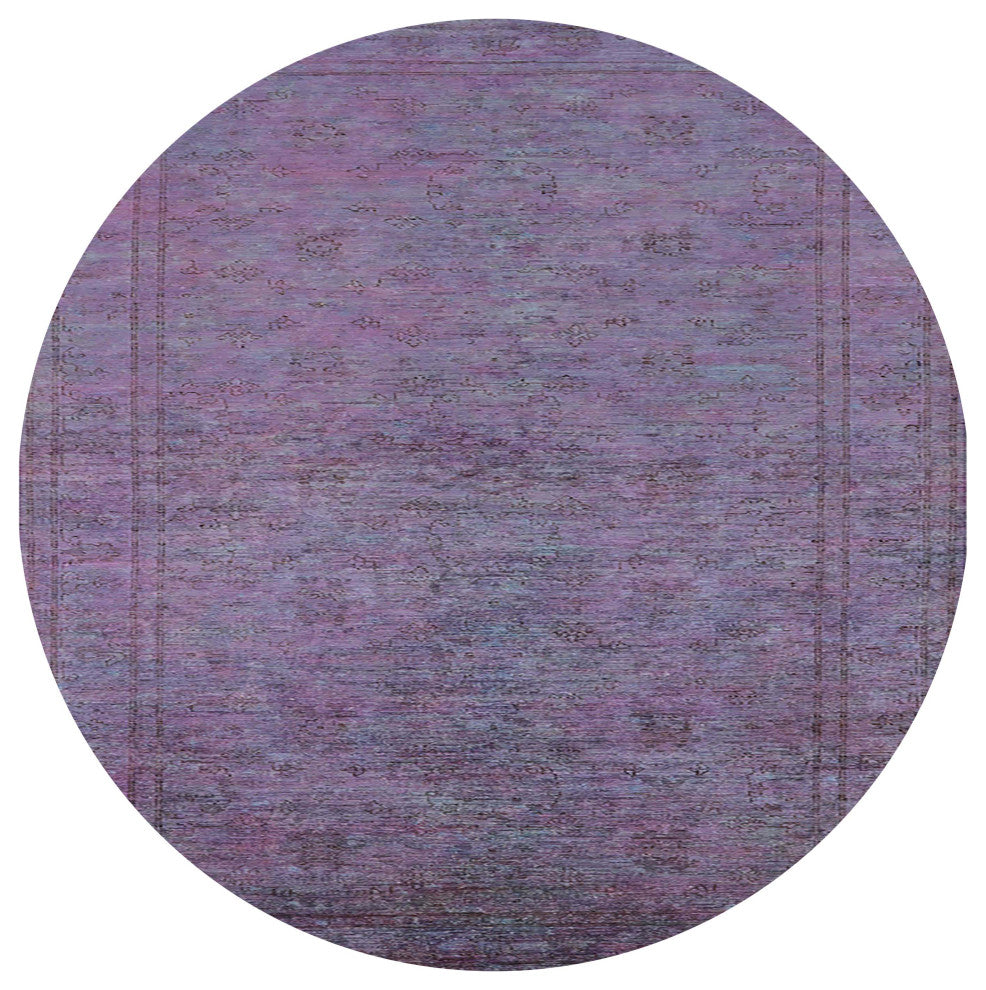 Ahgly Company Indoor Round Mid-Century Modern Area Rugs, 5' Round