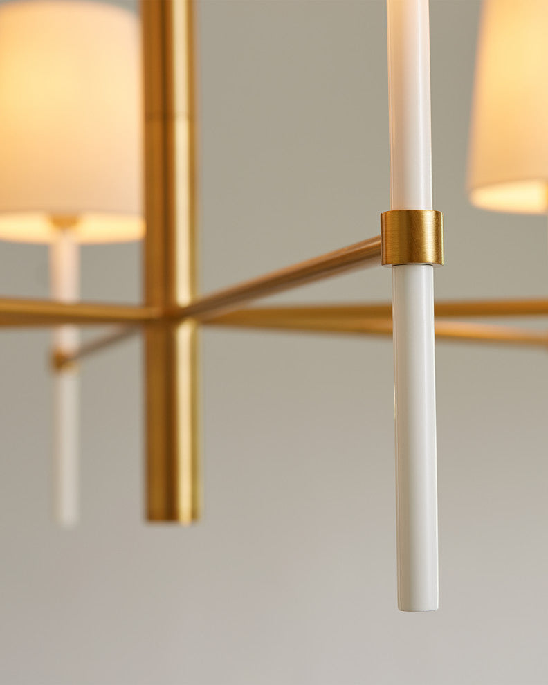 Monroe Medium Chandelier, Burnished Brass