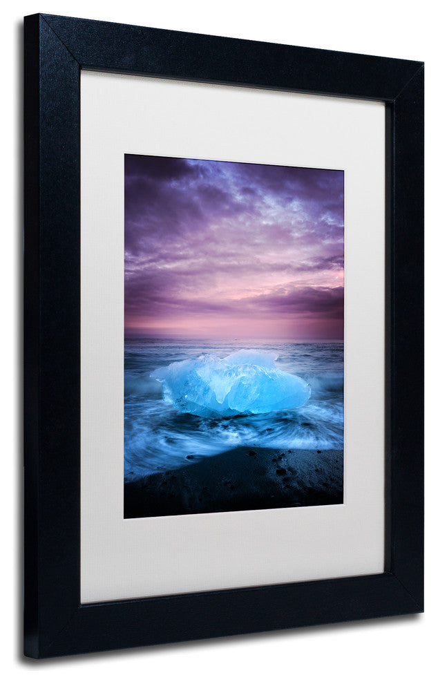 Philippe Sainte-Laudy 'Ice at Sunset' Matted Framed Art