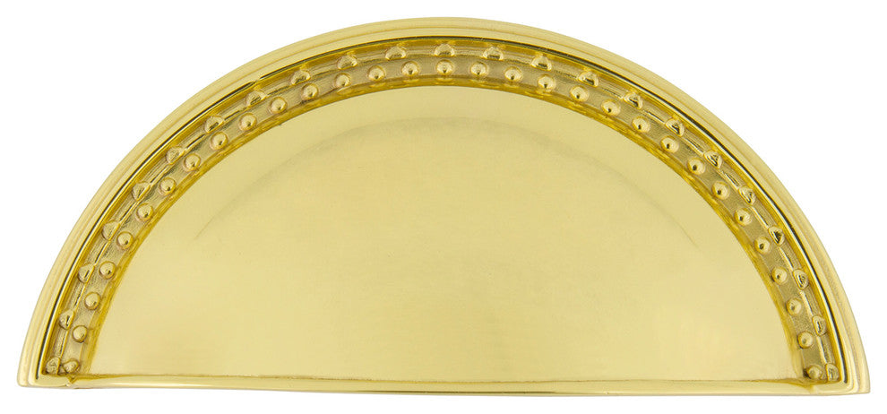 Nostalgic Warehouse Cup Pull Meadows, Polished Brass