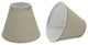 32112-2 Small Hardback Empire  Chandelier Clip On Lamp Shade Khaki 3"x6"x5"