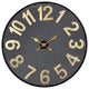 Black and Gold Round Wall Clock