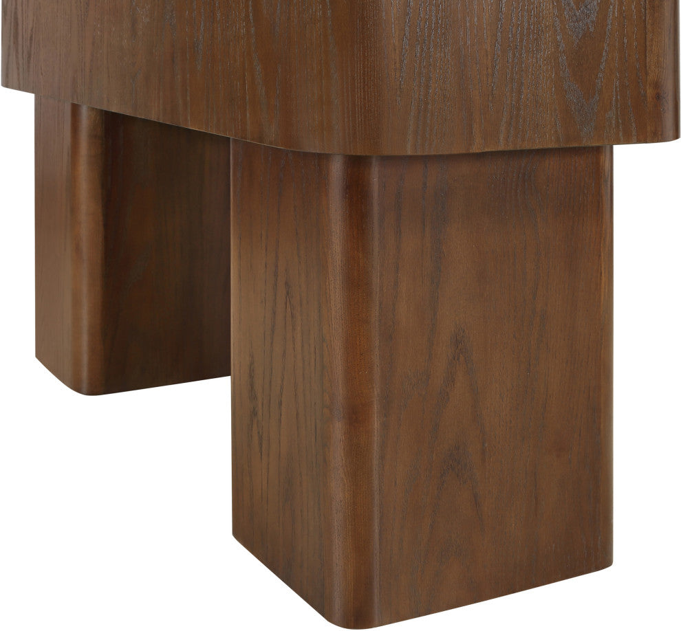 Oakmont Veneer Coffee Table, Brown, Console Table
