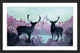 "Watercolor Moose" by Christine Lindstrom Framed Painting Print, 45x30